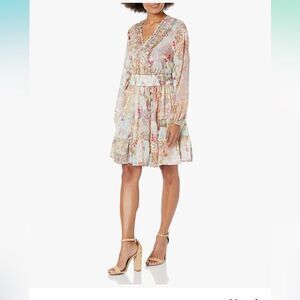 Guess primrose Sheer floral midi dress